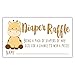 50 Giraffe Diaper Raffle Tickets | Gender Neutral Baby Shower Game