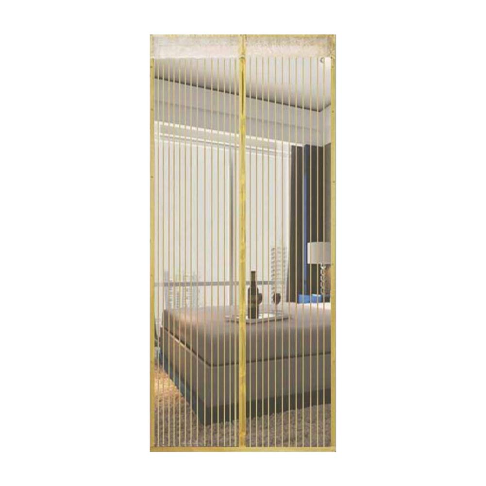 Magnetic Screen Door Black With Heavy Duty Mesh Curtain Sliding