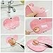 Uarter Makeup Brush Cleaner Fast Brush Cleaning Mat Apple Shape and Portable Silicone Washing Cup, 2 Pack