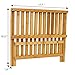 Bamboo Folding Dish Rack, Natural Bamboo [100% Organic] 2-Tier Collapsible Dish Drying Rack; Kitchen Utensil Holder; Wooden Dish Drainer for Dish/ Plate/ Bowl/ Cup/ Pot Lid
