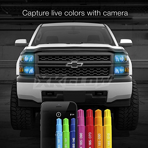 H7 2in1 LED Headlight Bulb Kit - XKchrome Smartphone App-enabled Bluetooth RGB Devil Eye + LED Headlight Conversion