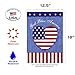 Toland Home Garden 112625 God Bless The U.S. American Flag 12x18 Inch Double Sided American Garden Flag for Outdoor House Patriotic Flag Yard Decoration