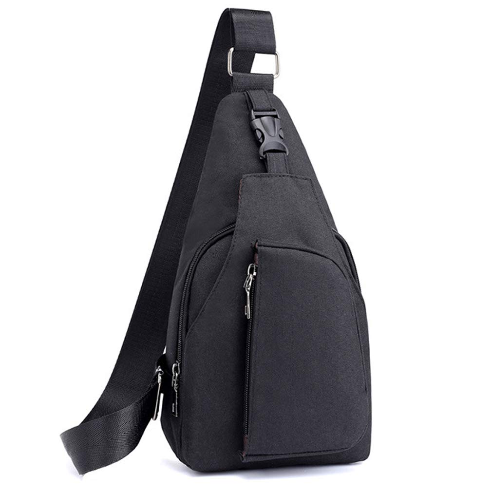 Sleeping forest Sling Bag Gadgets Travel Shoulder Bag Oxford Cloth Cross Body Bag Comfortable Durable Small Backpacks for men sport Leisure Small Rucksack for Woman Practical School Open pocket Black