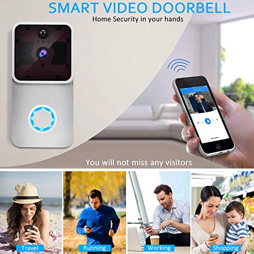 5 Doorbell+Rechargeable+Battery+Two+Way+Detection