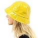 Rain Bucket Hat Cap Waterproof Packable Adjustable Yellow