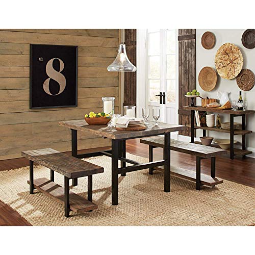 Bolton Furniture Pomona Metal and Reclaimed Wood Dining Table Pricepulse