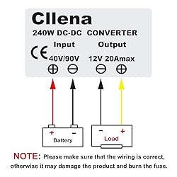 Cllena DC 40V-90V to 12V Converter Voltage