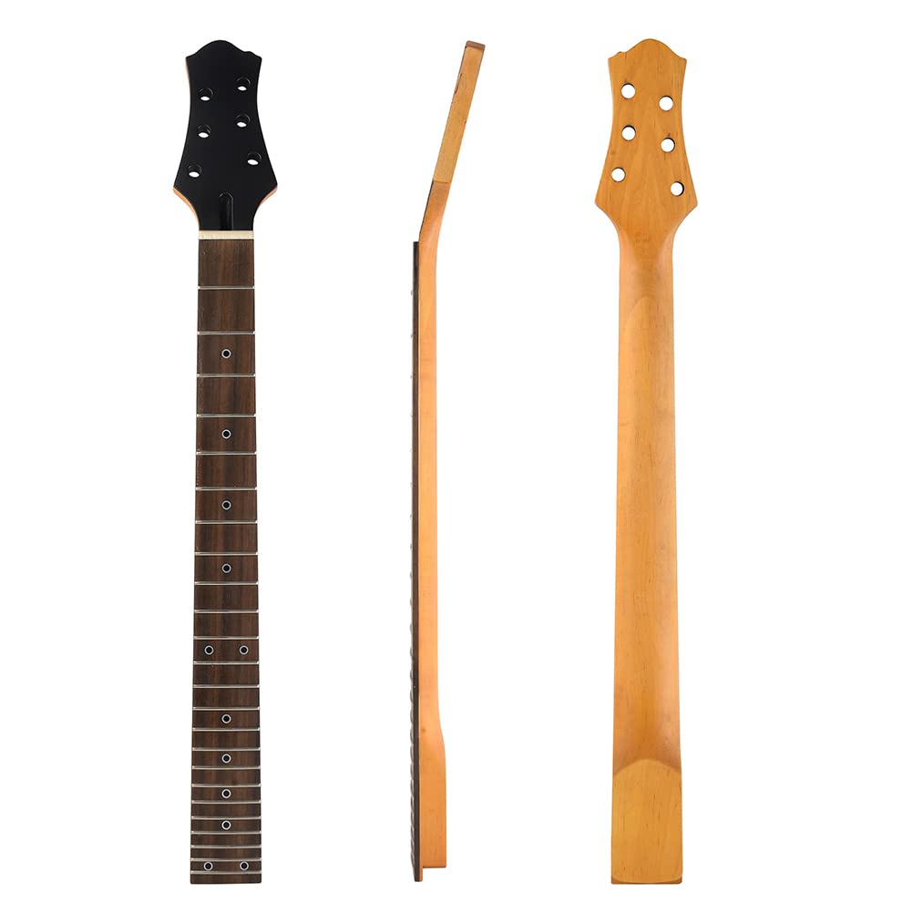 BTSEURY 24 Fret 25.6 Inch Maple Neck Rosewood Fretboard Guitar Neck LP Replacement