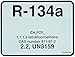 Diversitech R-134A Color Coded Refrigerant ID Label (04134)