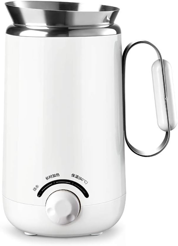 Jueven Multi-function Electric Kettle, Portable 304 Stainless Steel 0.5L Travel Electric Kettle Mini Small Kettle for Office, Dormitory to Do Water, Porridge, Boiled Raw Tea Use (Color : White)