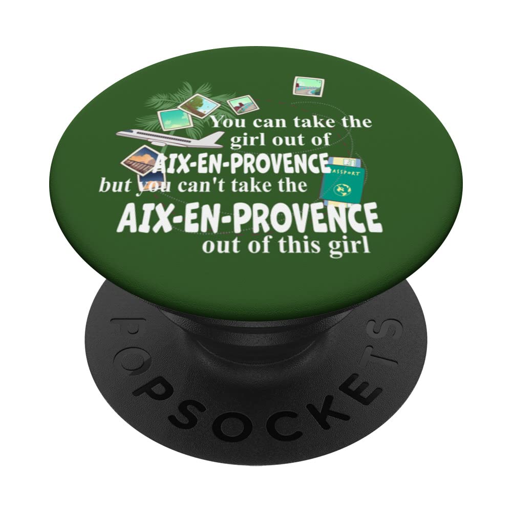 Girl From Aix-en-Provence - Patriotic Proud Girl From Aix PopSockets Swappable PopGrip