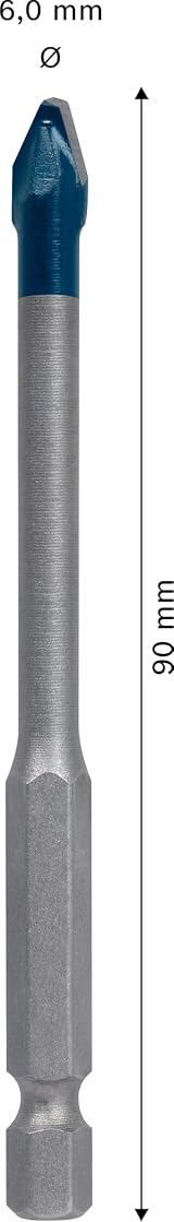 Bosch EXPERT HEX-9 Hard Ceramic Drill Bit 6mm for Tiles Impact Rotary Drill view 3