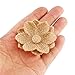 CCINEE Natural Burlap Flowers Handmade Burlap Rose for Wedding Decoration and Floral Crafts Making, Pack of 12