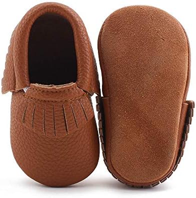 Soft Sole Leather Baby Shoes Infant Toddler Anti Slip Moccasins Crib Shoes