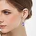 EleQueen 925 Sterling Silver CZ Teardrop Hook Dangle Earrings Vitrail Light Made with Austrian Crystals, Valentine's Day/Mother's Day/Christmas Jewelry Gift for Girlfriend/Mom