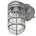 Sunlite 04902-SU Vaporproof Industrial Jar Fixture, Wall Mount, Medium Base Socket (E26), 150W Max, 120 Volt, Outdoor, UL Listed, Clear Glass Jar, Metallic Finish