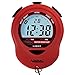 MARATHON ST083013RD Adanac Digital Glow Stopwatch Timer with Extra Large Display and Digits - Battery Included (Red)