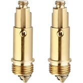 2 x Basin Sink Clicker Pop Up Bolt Basin Bath Sink Drain Click Clack Plug Bolt Spring Brass Push Spring Plug for Most Sink Tub Basin Drain Stopper