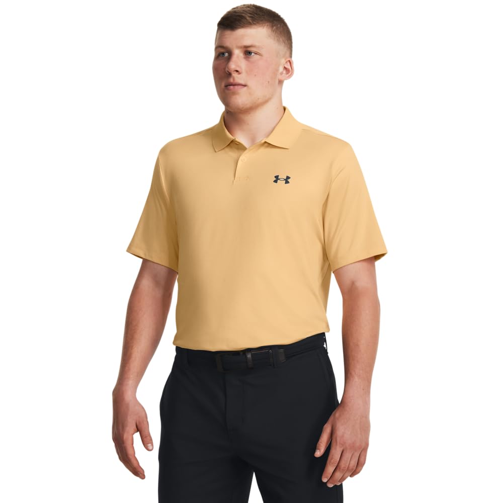 Under Armour Men's Performance 3.0 Polo, (792) Mesa Yellow / / Downpour Gray, X-Small Image