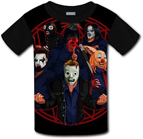 ETeith Slipknot Grey Chapter Kid's Casual T-Shirt Short Sleeve For Youth
