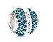 Sexy Sparkles Birthday Birthstone Birthstone Charm Spacer Beads With Month Engraved on Charms for European Charm Bracelets (December)