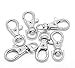 yueton Swivel Clasps 20 Nickle Plated Lobster Claw Swivel Clasps for Key Ring 1 1/25/8 Inch