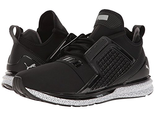 PUMA Men's Ignite Limitless Snow Splatter Cross-Trainer Shoe, Black, 11 M US