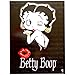 Signs 4 Fun SIG906 Betty Boop Kiss Metal Tin Sign, Black