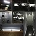 AMIR Upgraded Motion Sensor Lights, Battery-Powered Closet Light Motion Activated, Under Cabinet Lights Stair Lights, Stick-Anywhere Wall Lights for Hallway, Bedroom, Kitchen etc. (White - Pack of 6)