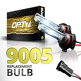 OPT7 2pc Bolt AC 9005 Replacement HID Bulbs [6000K Lightning Blue] Xenon Light