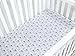 TILLYOU 2 Pack Fitted Crib Sheet Set - 100% Natural Cotton Toddler Bed Mattress Sheets,Standard 28”x 52”, Sea World&Ocean Fish