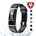 Letsfit Fitness Tracker Color Screen HR, Activity Tracker with Heart Rate Monitor Watch, IP68 Waterproof Step Counter Calorie Counter Sleep Monitor, Pedometer Smart Sport Watch for Kids Women Men