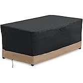 Stanbroil 60 Inch Rectangle Fire Pit Cover for Outdoor Patio Gas Fire Table, Water Resistant Outdoor Patio Fire Pit Cover, Black,(60L x 38W x 24H)