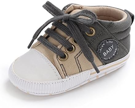 Babycute Infant Canvas Shoes Trainers Soft Sole Casual Sneakers Baby Boys Girls First Walkers Shoes Lace Up