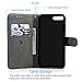Compatible with iPhone 8 Plus Case, iPhone 7 Plus Wallet Case Embossed Love PU Leather Case TPU Shock Bumper Magnetic Detachable Card Slots Hand Strap Cover for iPhone 7 Plus & iPhone 8 Plus Gray