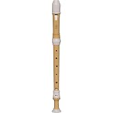 Yamaha YRA-402B Alto Recorder, Ecodear plastic, Key of F, Brown, White
