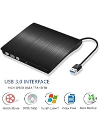 External DVD Drive, Zacfton USB 3.0 Ultra Slim Portable High Speed Optical 3.0 CD DVD-RW DVD ROM Drive, External CD Burner/Writer/Rewriter for Mac, Macbook Pro, Laptop, Desktop Support Windows 8 / 10