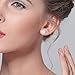 EVER FAITH 925 Sterling Silver 9MM AAA Freshwater Cultured Pearl CZ Elegant Floral Stud Earrings