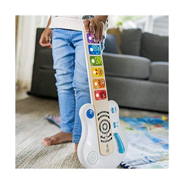 Baby-Einstein-Hape-Strum-Along-Songs-Magic-Touch-Wooden-Electronic-Guitar-Toy Baby Einstein Strum Along Songs Magic Touch Wooden Musical Light Up Toy Guitar with Whammy Bar, Age 6 Months+