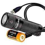 Fenix E15 450 lumens Rechargeable EDC Keychain LED Flashlight with USB Rechargeable Battery