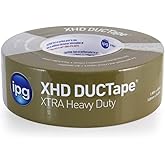 IPG XHD DUCTape, Extra Heavy Duty Duct Tape, 1.88" x 60 yd, Silver (Single Roll)
