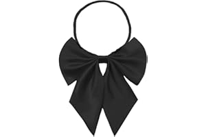 Gsyziux Pre-tied Bow Tie for Women, Floppy Womens Bowtie Female Adjustable Ladies Bowties for Graduation Dress School Uniform