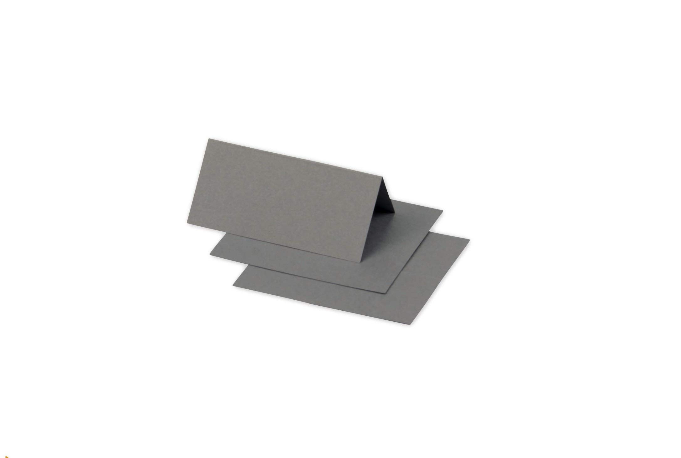 Clairefontaine 75022C Pack of 25 Place Cards Format 8.5x8cm 210g/m² Dark Grey Invitation Events and Correspondence - Pollen Range - Premium Smooth Paper