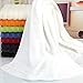 PROMIC 100% Quality Cotton Hotel & Spa Bath Towel Set, 6 Piece Includes 2 Bath Towels, 2 Hand Towels, and 2 Washcloths – 500GSM, Highly Absorbent and Softness, (White)