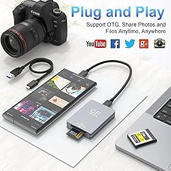 CFexpress Type B and SD Dual-Slot Card Reader, USB