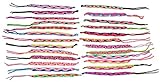 25 Friendship Bracelets Fair Trade Peru Wide Acrylic Assortment Lot