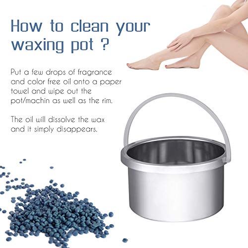 Zeonetak Waxing Kit, Wax Kit for Hair Removal with 8 Pack Hard Wax Beans(28oz) 10 Wax Applicator Sticks Cleaning Paper(2.47oz) for Women Men Home Wax Kit (Purple-1)