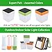 LUTEC Solar Rechargeable LED Light Outdoor/Indoor Emergency Lighting Waterproof Lamp Touch Sensitive Control Garden Bedroom Lamp Camping Outage Led Table Cube Night Light Home Decorative LED Light