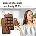 Leaf and Funny Emojis Silicone Candy and Chocolate Bar Molds: Molds for Cupcake, Brownie Topper, Soft & Hard Candies, Keto Fat Bombs, Jello, Ice Cubes Tray, Best for Party Gifts, 6 Pack