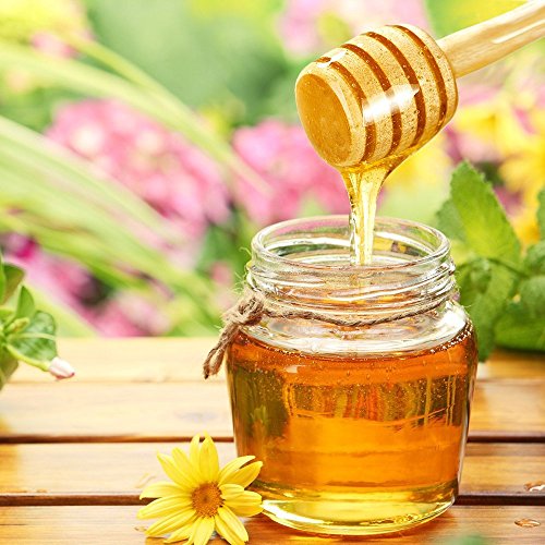24 Pack Mini Wood Honey Dipper Sticks 3 Inch Server for Honey Jar Dispense Drizzle Honey and Wedding Party Favors-by Blinyang - Thumbnail 3